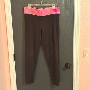 VS PINK yoga pants with thick band